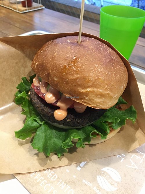 Ripple burger at Ain Soph.Ripple Kabukicho in Tokyo