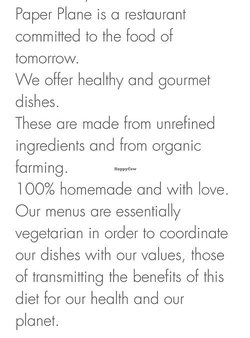 From the websitee  at Paper Plane in Nice