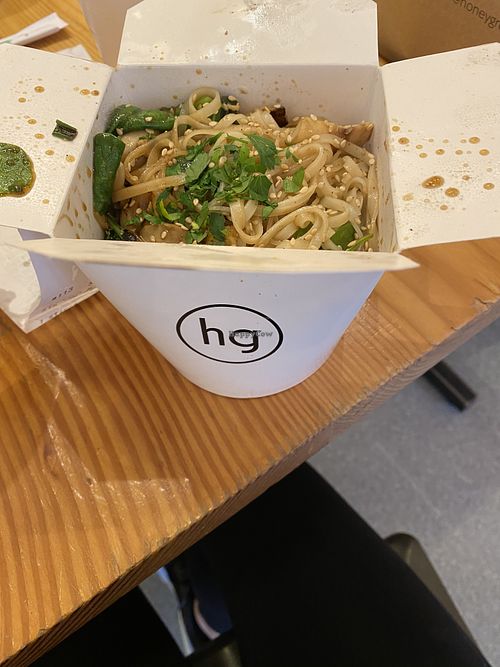 Delicious vegan noodles  at honeygrow in Hoboken