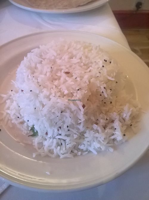 Coconut rice at Dinithi Restaurant Ury in Newcastle Upon Tyne