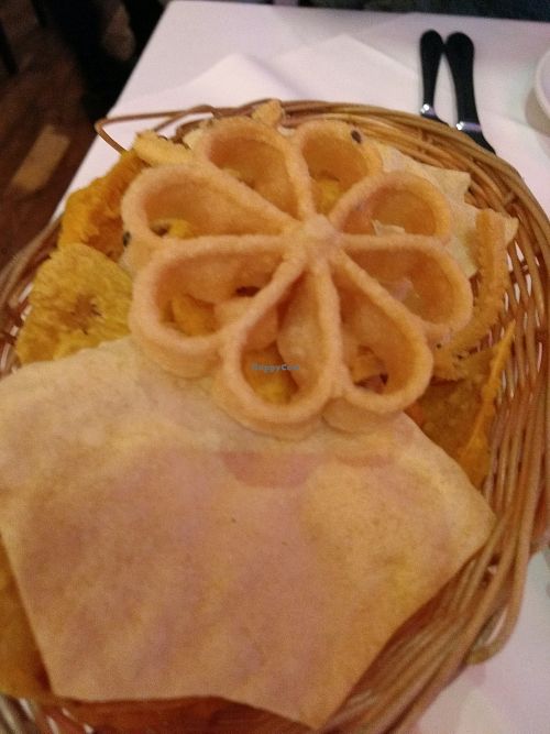 poppadoms at Dinithi Restaurant Ury in Newcastle Upon Tyne