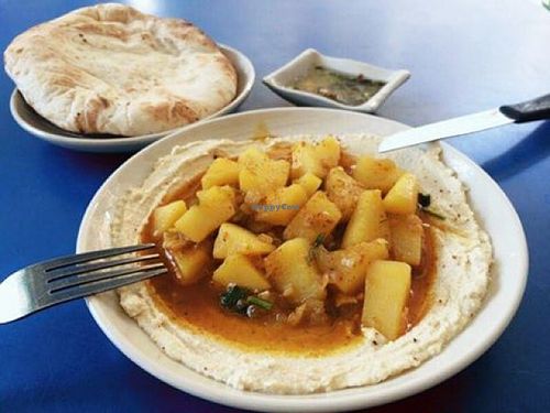 hummus India-india style chili potato at Gallery House of Hummus in Koh Phangan