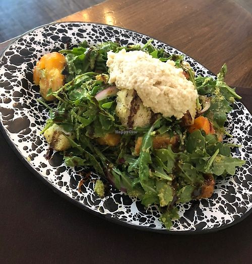 Special Panzanella Salad with house made ricotta  at Veg Cafe in Sacramento