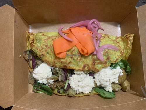 Crepe Florentine - to go   at Veg Cafe in Sacramento
