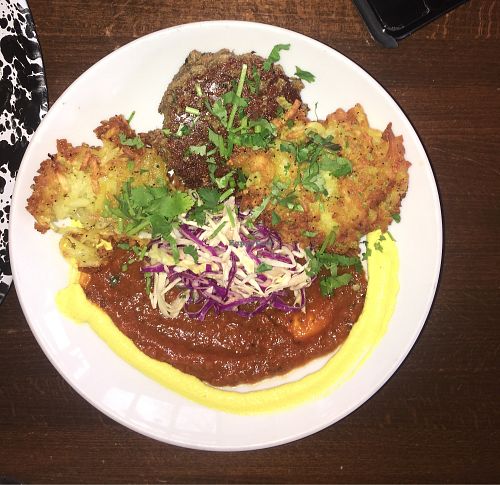 Impossible sausage hash  at Veg Cafe in Sacramento