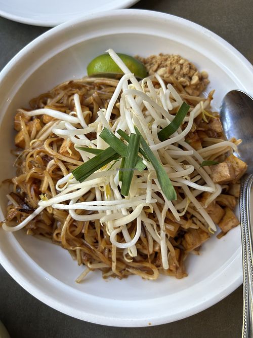 Pad Thai with tofu   at Thai Basil Restaurant in Sacramento