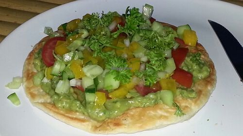 Roti pizza at SUZ Retreat in Koh Phangan