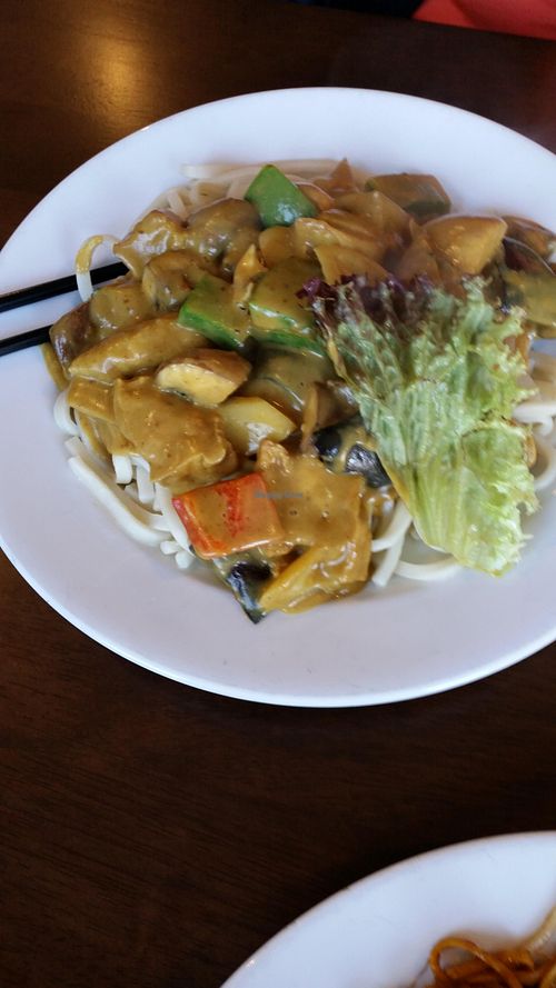 Japanese Kare shiitake and trio tofu at Mee and I in Cambridge