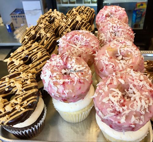 Donut Cupcakes in honor of National Donut Day (6/2/17) at Vegan Treats Bakery in Bethlehem