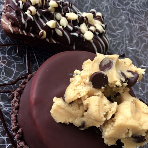 Belgian Cookie Dough Cake and Fudge Brownie at Vegan Treats Bakery in Bethlehem