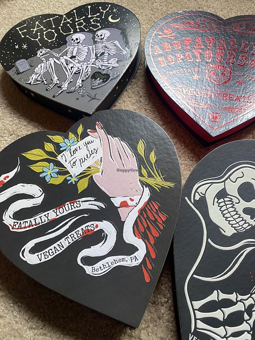 Fatally Yours - Valentine Chocolate Box Collection 😋  at Vegan Treats Bakery in Bethlehem