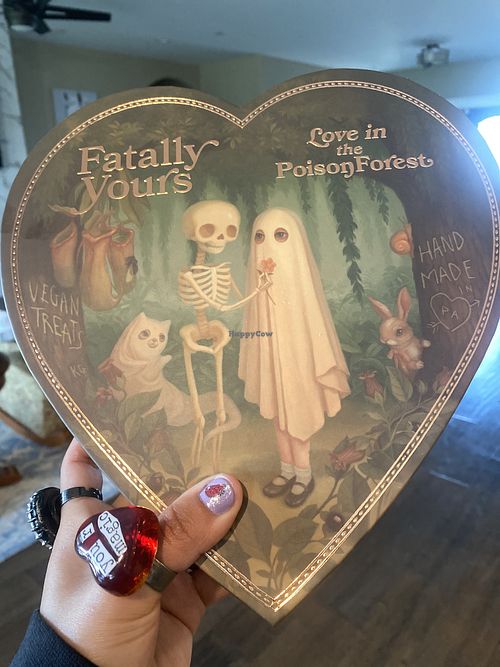 Forever in Love with the Fatally Yours Vegan Chocolates💕  at Vegan Treats Bakery in Bethlehem