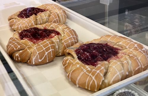 Cherry danishes!!! at Vegan Treats Bakery in Bethlehem