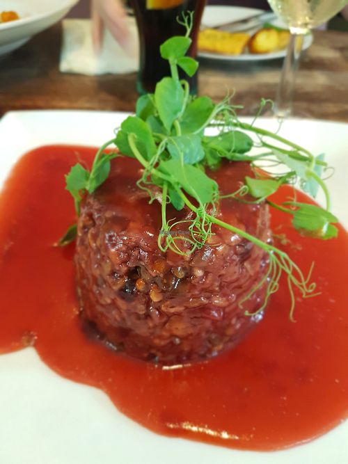 Hazelnut and Cranberry Nut Roast at The Bear Cross in Bournemouth
