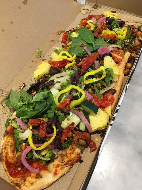 Vegan cheese and sausage and all the veggies  at IAD - &pizza - CC in Dulles