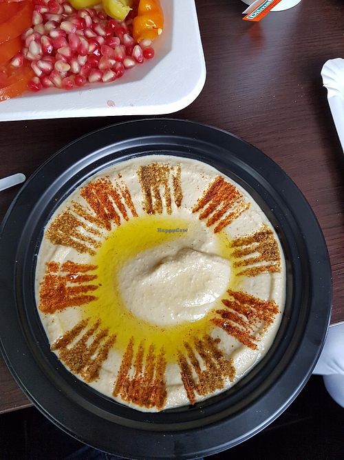 Hummus plate at Falafel Bejrut - Nowolipki in Warsaw