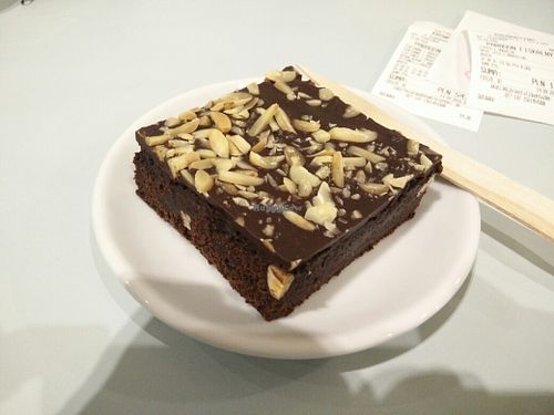 Chocolate Brownie at Krowarzywa in Krakow