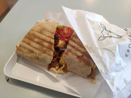 Greek sandwich at Krowarzywa in Krakow