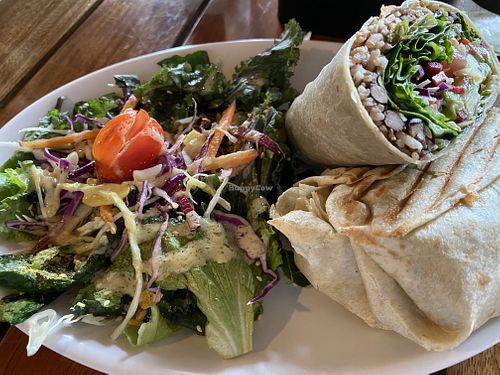 Vegan burrito   at Cafe Mono Congo in Dominical