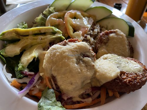 Falafel bowl at Cafe Mono Congo in Dominical