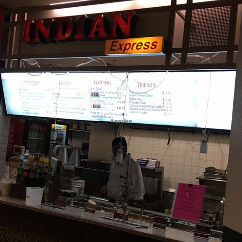 Counter at Indian Express in Washington