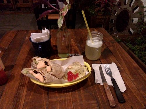 Falafel wrap at Los Falafels in Monterrey