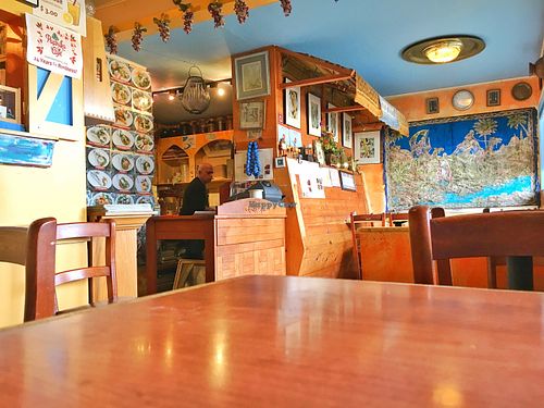 Interior at Paprika Cafe in Monterey