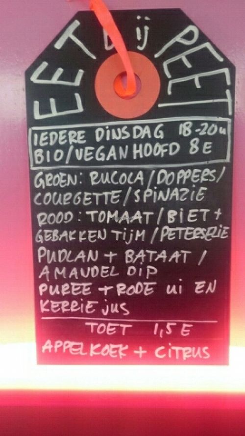 Menu 29/3/16 at Eet bij Peet  in Arnhem