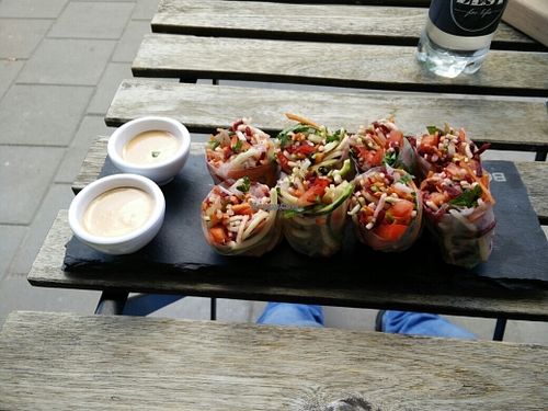 Springrolls  at Zest for Life in Amsterdam