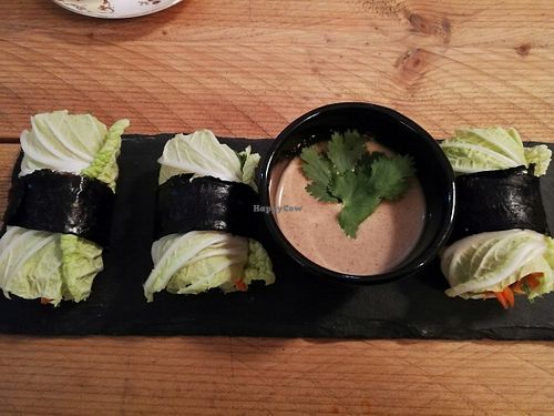 Springrolls. at Zest for Life in Amsterdam