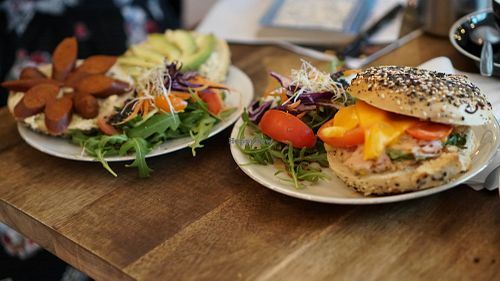 Bagels at White Crow in Berlin