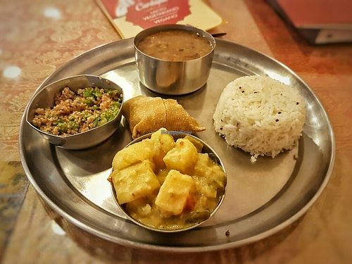 Vegan dish of the day  (tuesday) at Krsna in Sao Jose Dos Campos