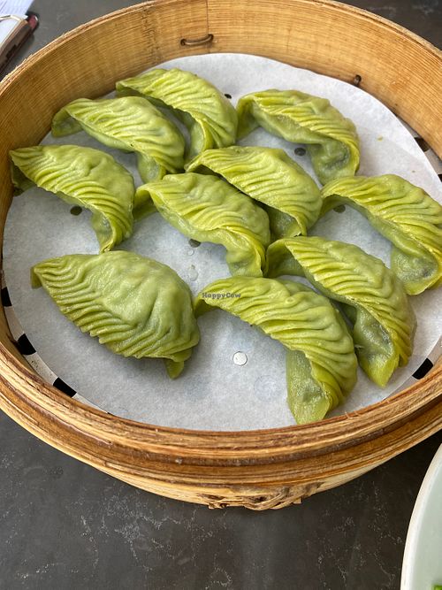 Vegan dumplings  at Din Tai Fung in Costa Mesa