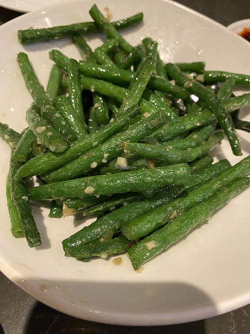 Green beans  at Din Tai Fung in Costa Mesa