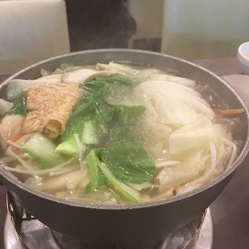 hot pot at Quán Zhēn SùShí 全真素食 in Taipei