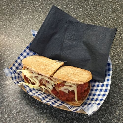 amazing vegan 'hoagie' meat(less)ball sandwich at Bia Kitchen Vegan Diner - Food Stall in Norwich