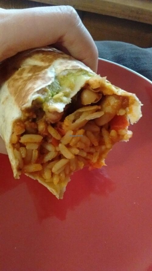 spicy bean burrito  at Bia Kitchen Vegan Diner - Food Stall in Norwich