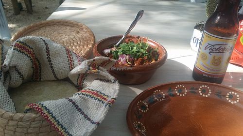 tacos, chorizo y queso at Charly's Vegan Tacos - Food Truck in Tulum