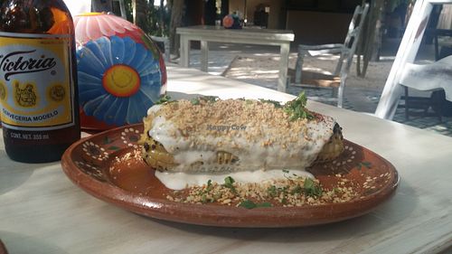 elote at Charly's Vegan Tacos - Food Truck in Tulum