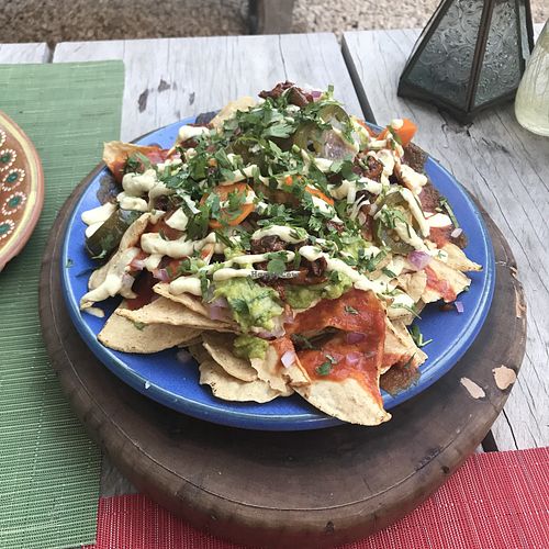 Nachos Machos at Charly's Vegan Tacos - Food Truck in Tulum