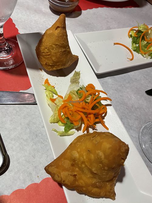 Samosa at Curry Leaves in Tampa