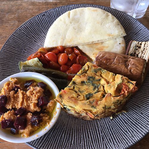 vegan platter at Eden Cafe in Canggu