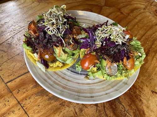 Vegan wrap! Yum!!!  at Curcuma in El Chalten