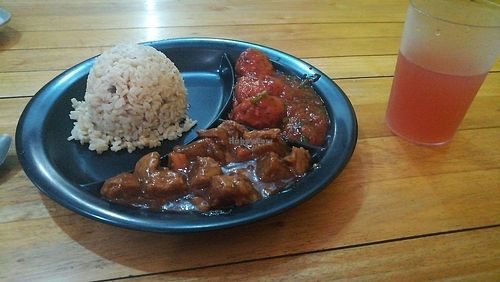 typical set meal at Veggie Delight in Iloilo City