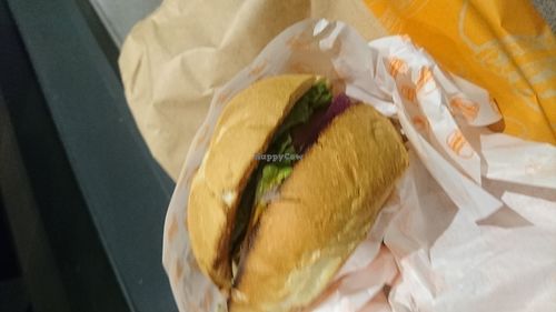 vegan deluxe at Burger Edge - Collins St in Melbourne