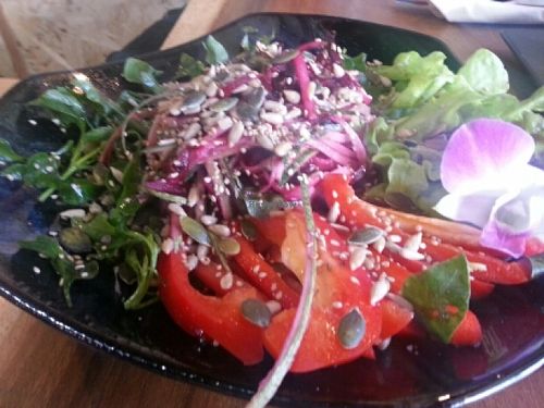 create your own salad at Yogi Cafe - Zen Retreat in Koh Samui