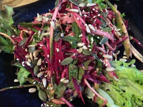 Mango with beet at Yogi Cafe - Zen Retreat in Koh Samui