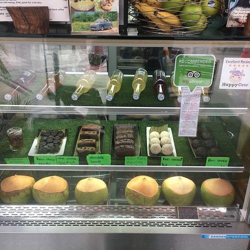 desserts counter at Yogi Cafe - Zen Retreat in Koh Samui