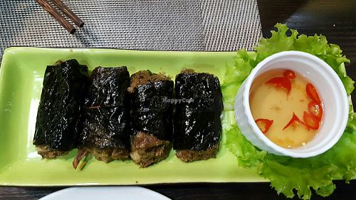 This vegan rolled beef?was excellent at Homefood - Truc Khe in Hanoi
