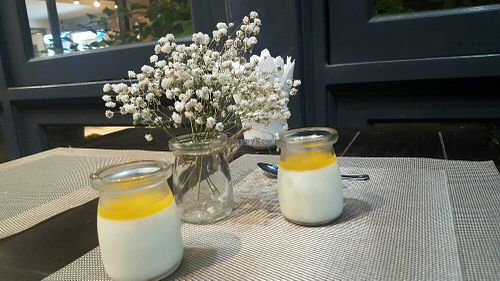 Passion fruit cheese Panna cotta?was good at Homefood - Truc Khe in Hanoi